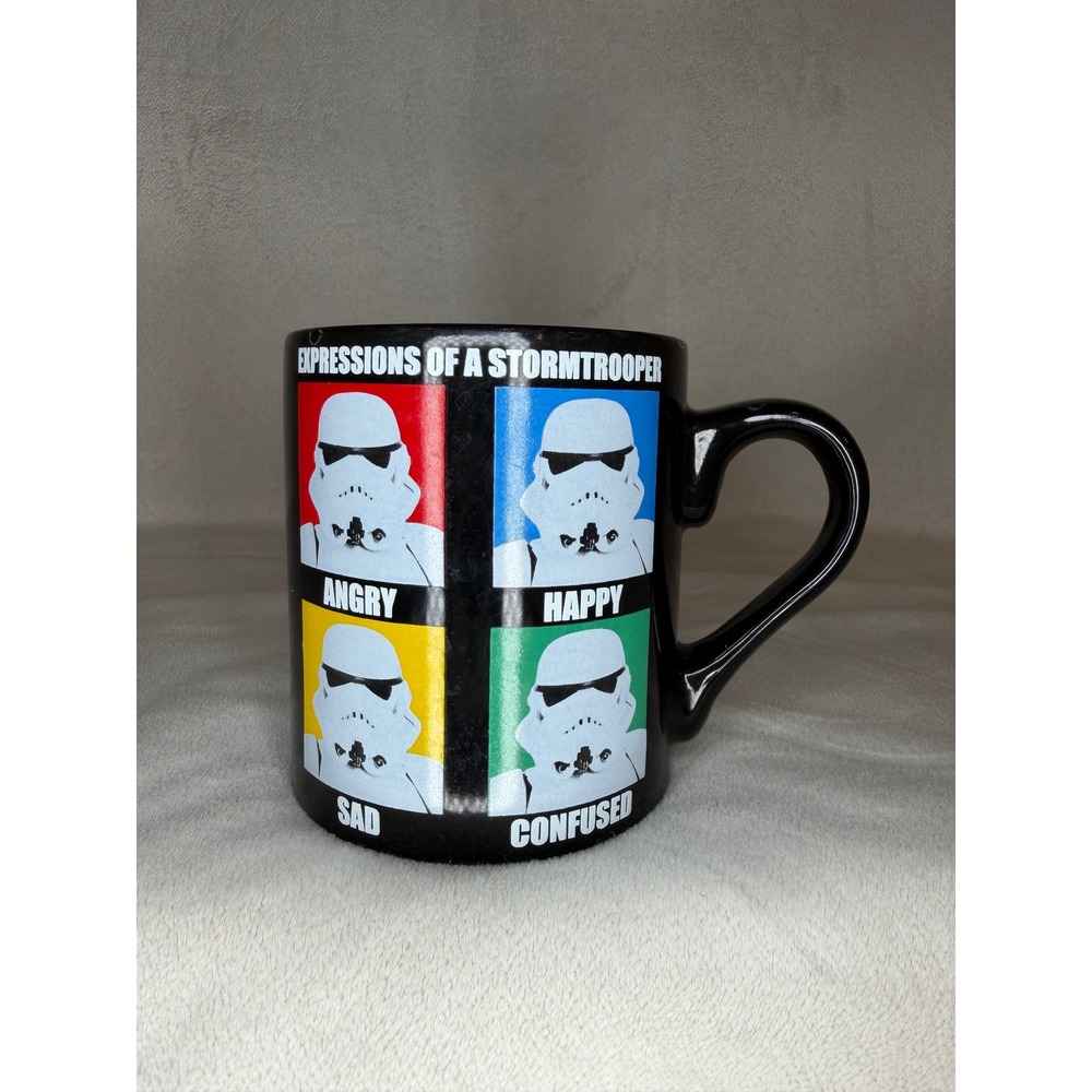 Star Wars Expressions of a Stormtrooper Mug Black Ceramic Cup